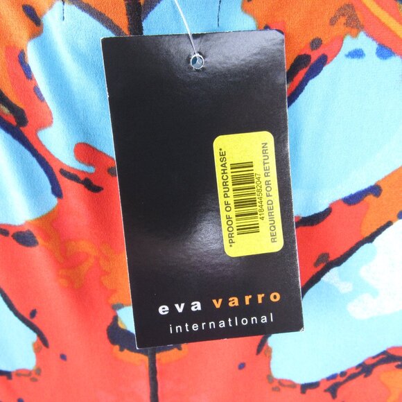 Eva Varro Wedge Dress Women's Size S Vella Multi-Colored Cap Sleeve - Picture 9 of 9